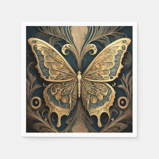Art Nouveau Butterfly Servet