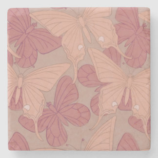 Art Nouveau Butterfly Stenen Onderzetter