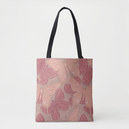 Art Nouveau Butterfly Tote Bag (Voorkant)