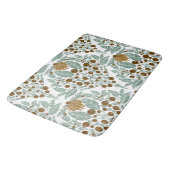Art Nouveau Cacao & Mint- Bloemenschelp Badmat (Gekanteld)