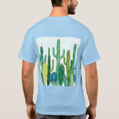 Art Nouveau Cacti T-shirt (Achterkant)