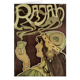 Art Nouveau Café Rajah damescafé, Vrouw met koffie