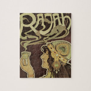 Art Nouveau Café Rajah damescafé, Vrouw met koffie Legpuzzel