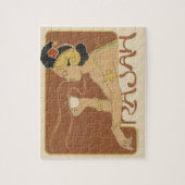 Art Nouveau Cafe Rajah, Lady met koffie Legpuzzel (Verticaal)