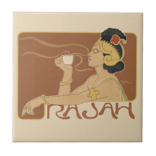 Art Nouveau Café Rajah uit het verleden, Dame met Tegeltje