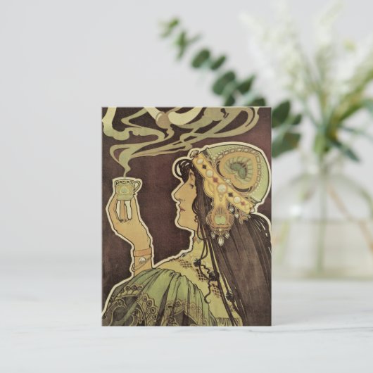  Art Nouveau Cafe Rajah, Vrouw met koffie (Staand voorkant)