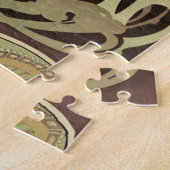  Art Nouveau Cafe Rajah, Vrouw met koffie Legpuzzel (Zijkant)