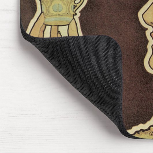  Art Nouveau Cafe Rajah, Vrouw met koffie Muismat (Hoek)