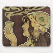  Art Nouveau Cafe Rajah, Vrouw met koffie Muismat (Voorkant)