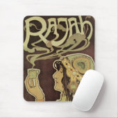  Art Nouveau Cafe Rajah, Vrouw met koffie Muismat (Met muis)