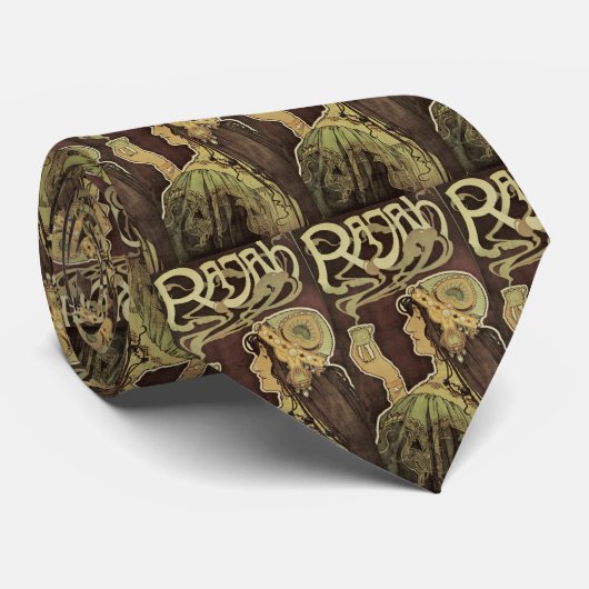  Art Nouveau Cafe Rajah, Vrouw met koffie Stropdas (Opgerold)