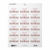 Art Nouveau Calla Lily Elegance bruiloft Etiket (Full Sheet)