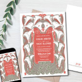 Art Nouveau Calla Lily Elegance uitnodiging