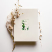 Art Nouveau Calla Lily Wedding Info Kaart