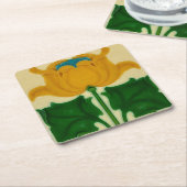 art nouveau cardboard coaster kartonnen onderzetters (Schuin)