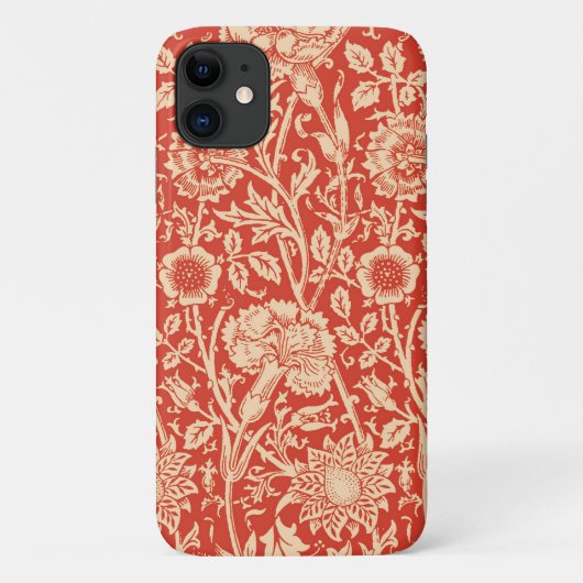 Art Nouveau Carnan Damask, Mandarin Oranje Case-Mate iPhone Case (Achterkant)