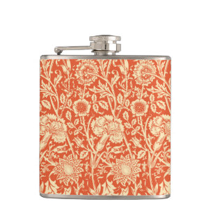 Art Nouveau Carnan Damask, Mandarin Oranje Heupfles