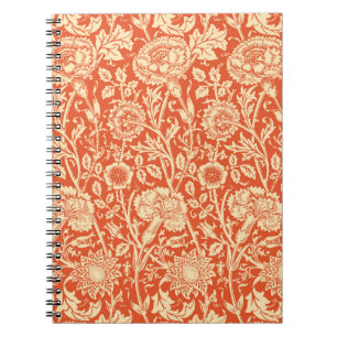 Art Nouveau Carnan Damask, Mandarin Oranje Notitieboek