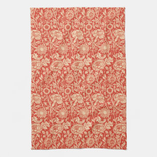 Art Nouveau Carnan Damask, Mandarin Oranje Theedoek