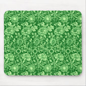 Art Nouveau Carnation Damask, Emerald Green Muismat (Voorkant)