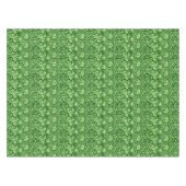 Art Nouveau Carnation Damask, Forest Green Tafelkleed (Voorkant (Horizontaal))