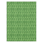 Art Nouveau Carnation Damask, Forest Green Tafelkleed (Voorkant)