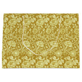 Art Nouveau CarnenDamask, Mustard en Geel Groot Cadeauzakje (Voorkant)