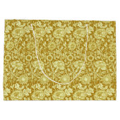 Art Nouveau CarnenDamask, Mustard en Geel Groot Cadeauzakje (Achterkant)