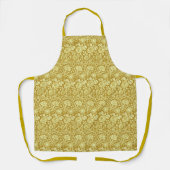 Art Nouveau CarnenDamask, Mustard en Geel Schort (Voorkant)