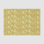 Art Nouveau CarnenDamask, Mustard en Geel Tissuepapier (Voorkant)