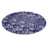 Art Nouveau CarnenDamask, Navy en White Snijplank (Hoek)