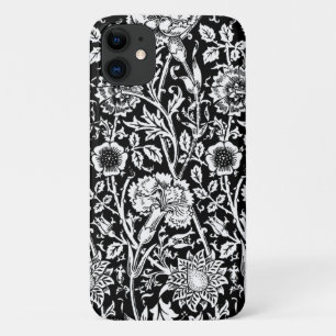 Art Nouveau CarnenDamask, zwart en wit Case-Mate iPhone Case