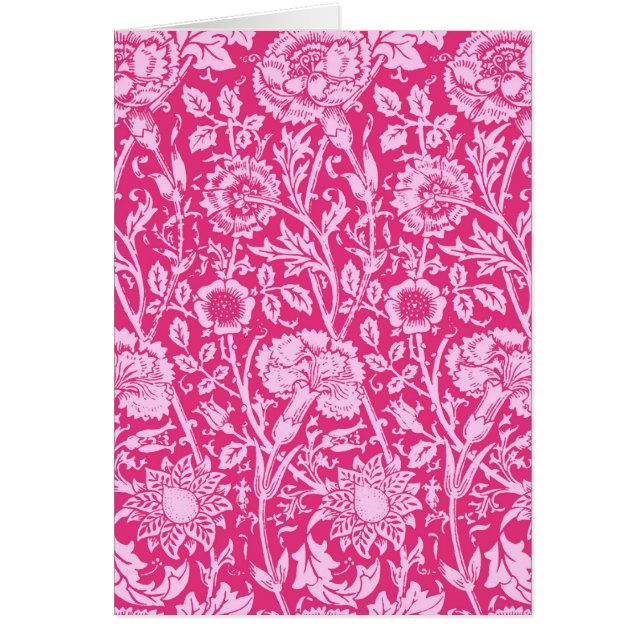 Art Nouveau Carnese Damask, Fuchsia Pink (Voorkant)