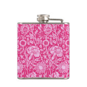 Art Nouveau Carnese Damask, Fuchsia Pink Heupfles (Achterkant)