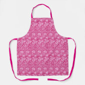 Art Nouveau Carnese Damask, Fuchsia Pink Schort (Voorkant)