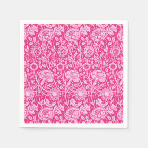 Art Nouveau Carnese Damask, Fuchsia Pink Servet