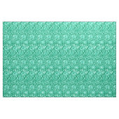Art Nouveau Carnese Damask, Turquoise Stof (Fat Quarter)