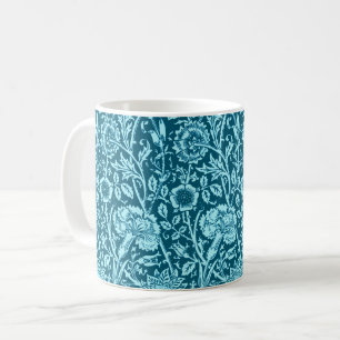 Art Nouveau Carnese, Indigo en Sky Blue Koffiemok