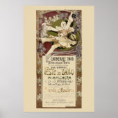  Art Nouveau Carnevale 1900 van Zippel Poster (Voorkant)