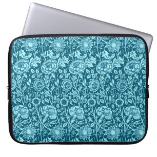 Art Nouveau Carnjnjevast, Indigo en Sky Blue Laptop Sleeve