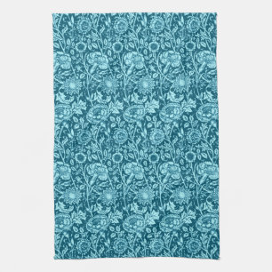 Art Nouveau Carnjnjevast, Indigo en Sky Blue Theedoek