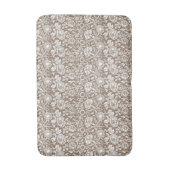 Art Nouveau Carnna Damask, Taupe en White Badmat (Voorkant Verticaal)