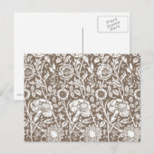 Art Nouveau Carnna Damask, Taupe en White Briefkaart (Voorkant / Achterkant)