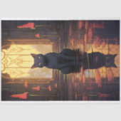 Art Nouveau Cat 1 Decoupage Papier (Voorkant)