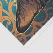 Art Nouveau Cat 3 Decoupage papier (Detail)