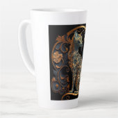 Art Nouveau Cat Latte Mok (Linkerhoek)
