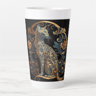 Art Nouveau Cat Latte Mok