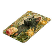 Art Nouveau Cat Magneet (Linkerzijde)
