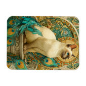 Art Nouveau Cat Magneet (Horizontaal)