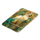 Art Nouveau Cat Magneet (Linkerzijde)
